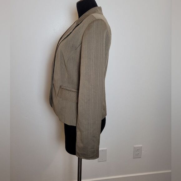 G.H. Bass Blazer Brown Pinstripe Schoolboy Office Y2K 90s Preppy Old Money 4 - Picture 3 of 11